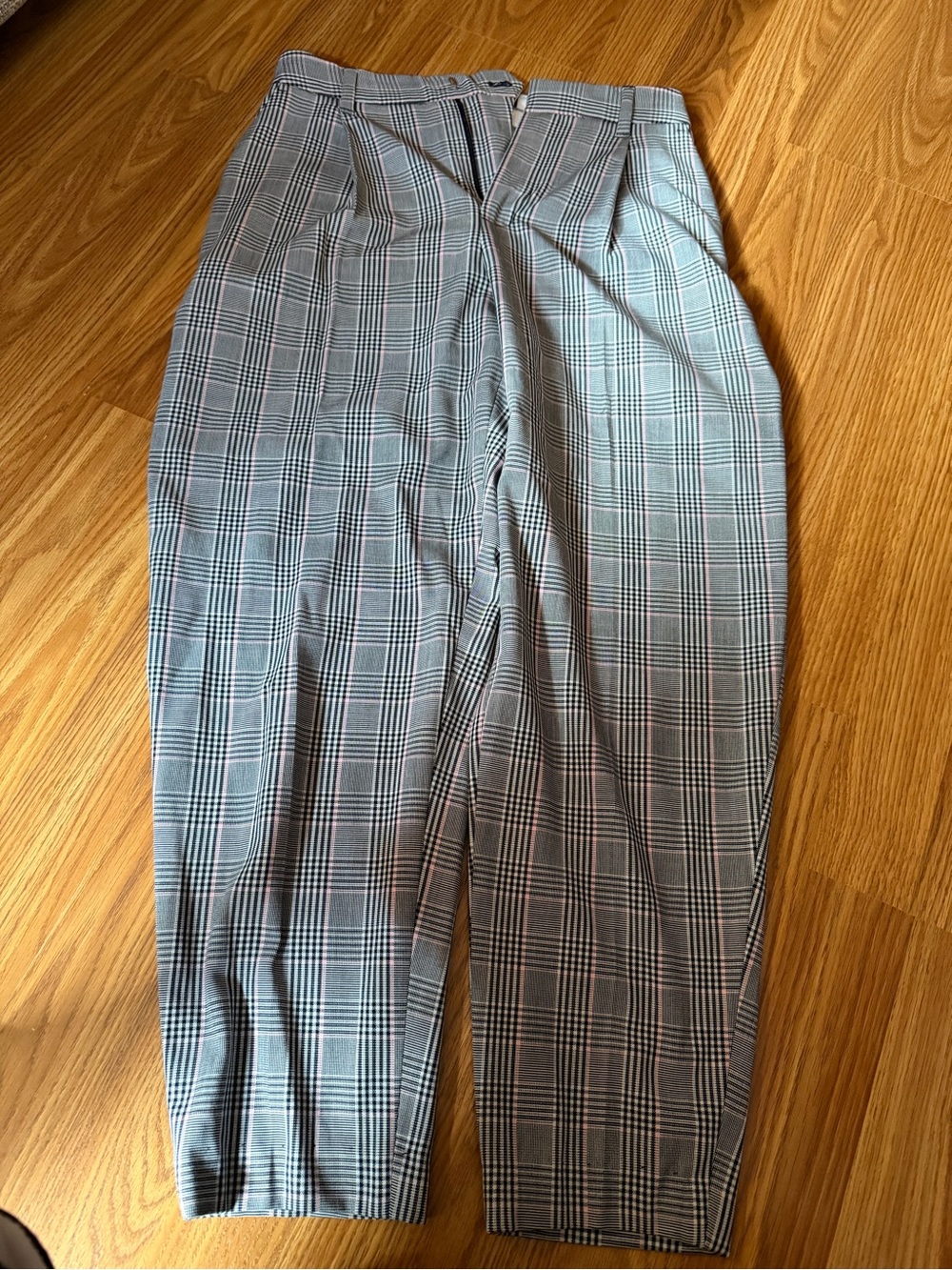 Checked Grey women Tailored Pants